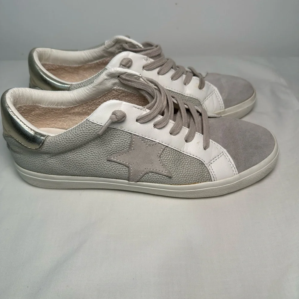 Vintage Havana Flair Silver Multi Gray and White Sneakers size 9 - Picture 3 of 12